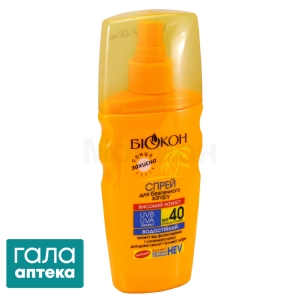 Спрей для безопасного загара spf 40 высокая защита