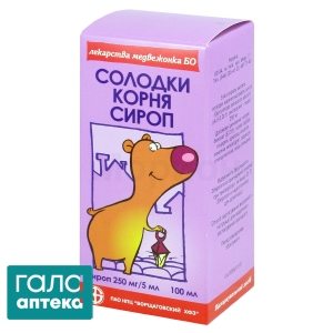 Солодки корня сироп