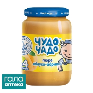 Пюре из яблок и абрикосов Чудо-чадо