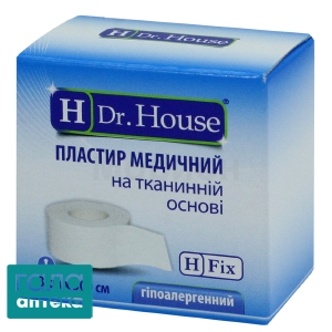 Пластир Н Dr. House мед.на ткан. осн. 3см х500 см (картон)