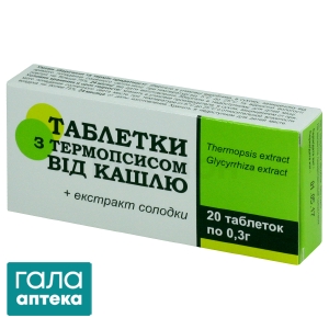 Таблетки з термопсисом