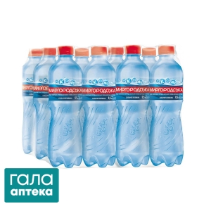 Вода мін. Миргородська 0,5л ПЕТ газ