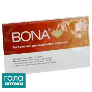 Тест-полоска н/берем. Bona