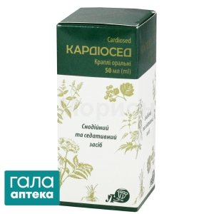 Кардіосед краплі ор. по 50 мл у флак.