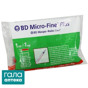 Шприц інсуліновий BD Мікро-файн плюс U-40