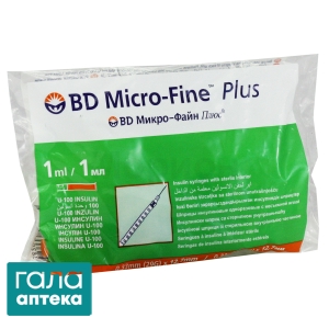 Шприц інсуліновий BD Мікро-файн плюс U-100